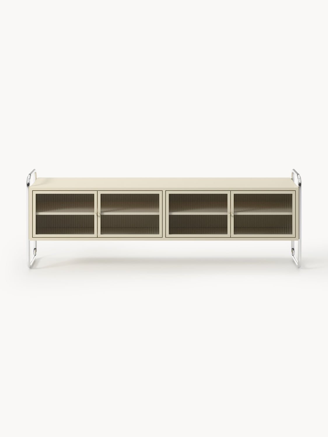 Bellara Metal Lowboard with Glass Front