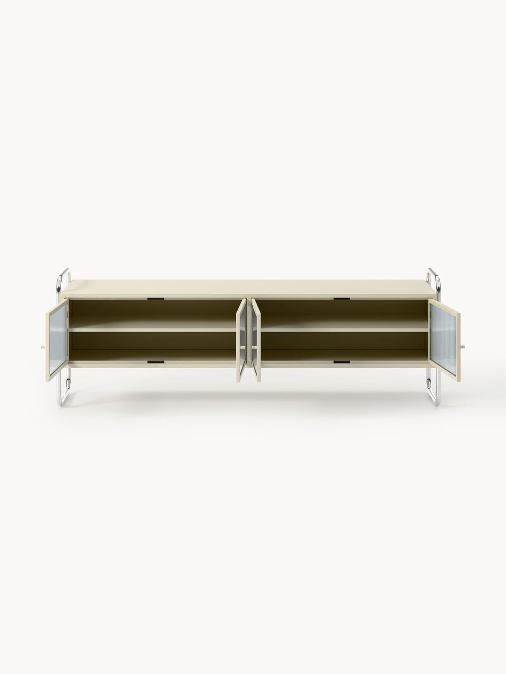 Bellara Metal Lowboard with Glass Front