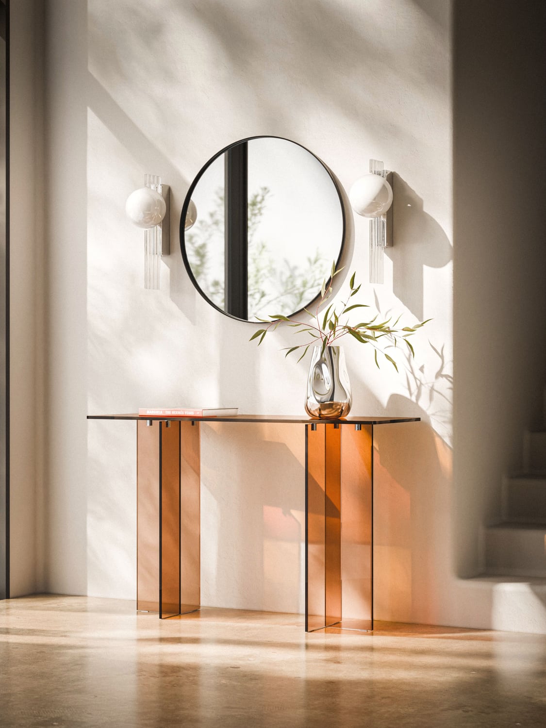 Garzeno Glass Console