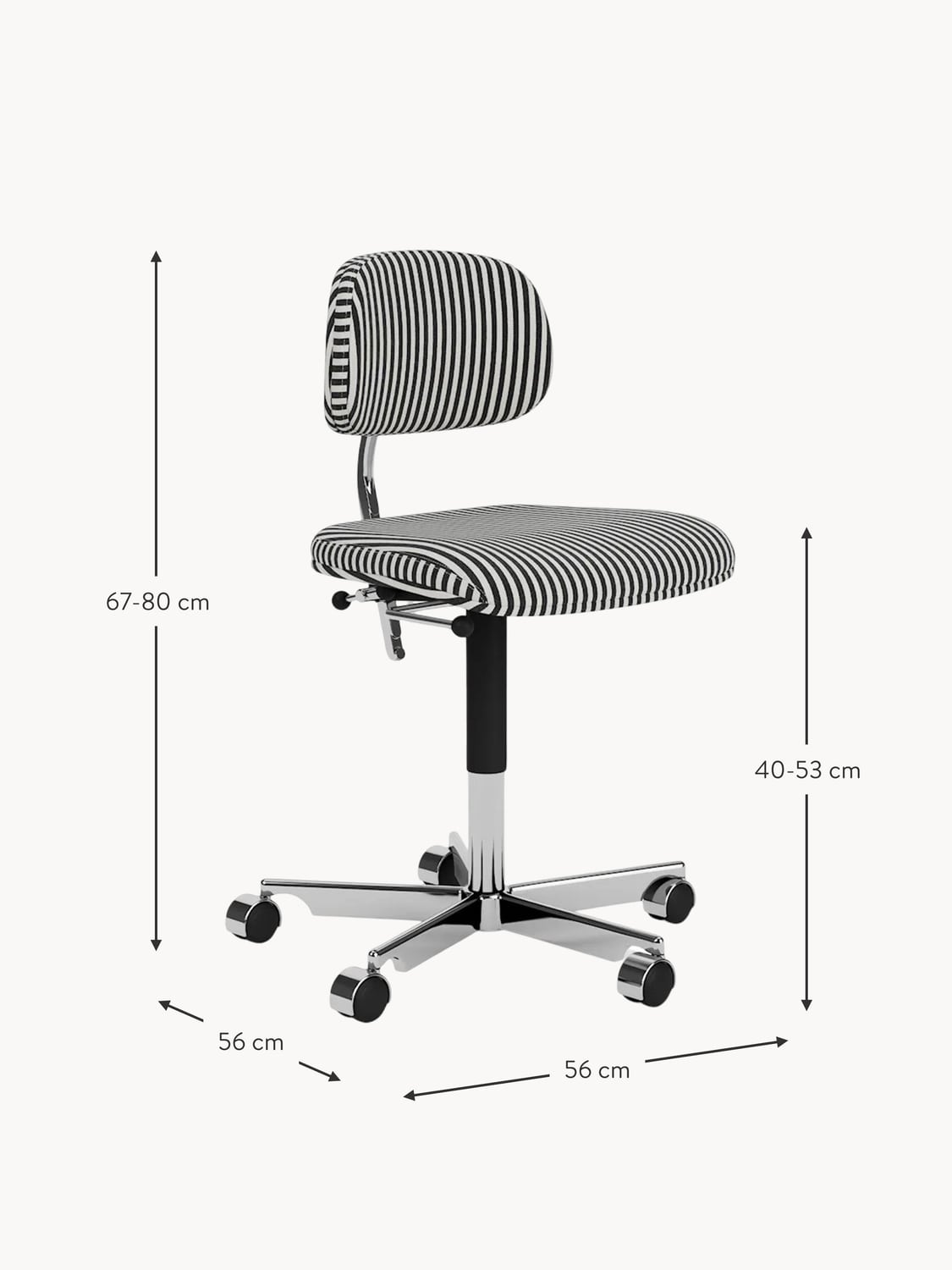 Colonno Office Chair Kevi 2534U, Adjustable Height