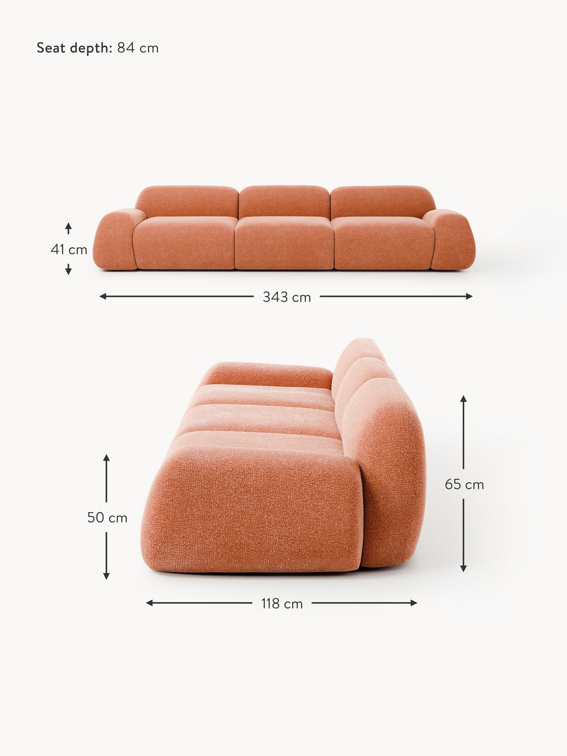 Bellara Modular Sofa (4-seater)