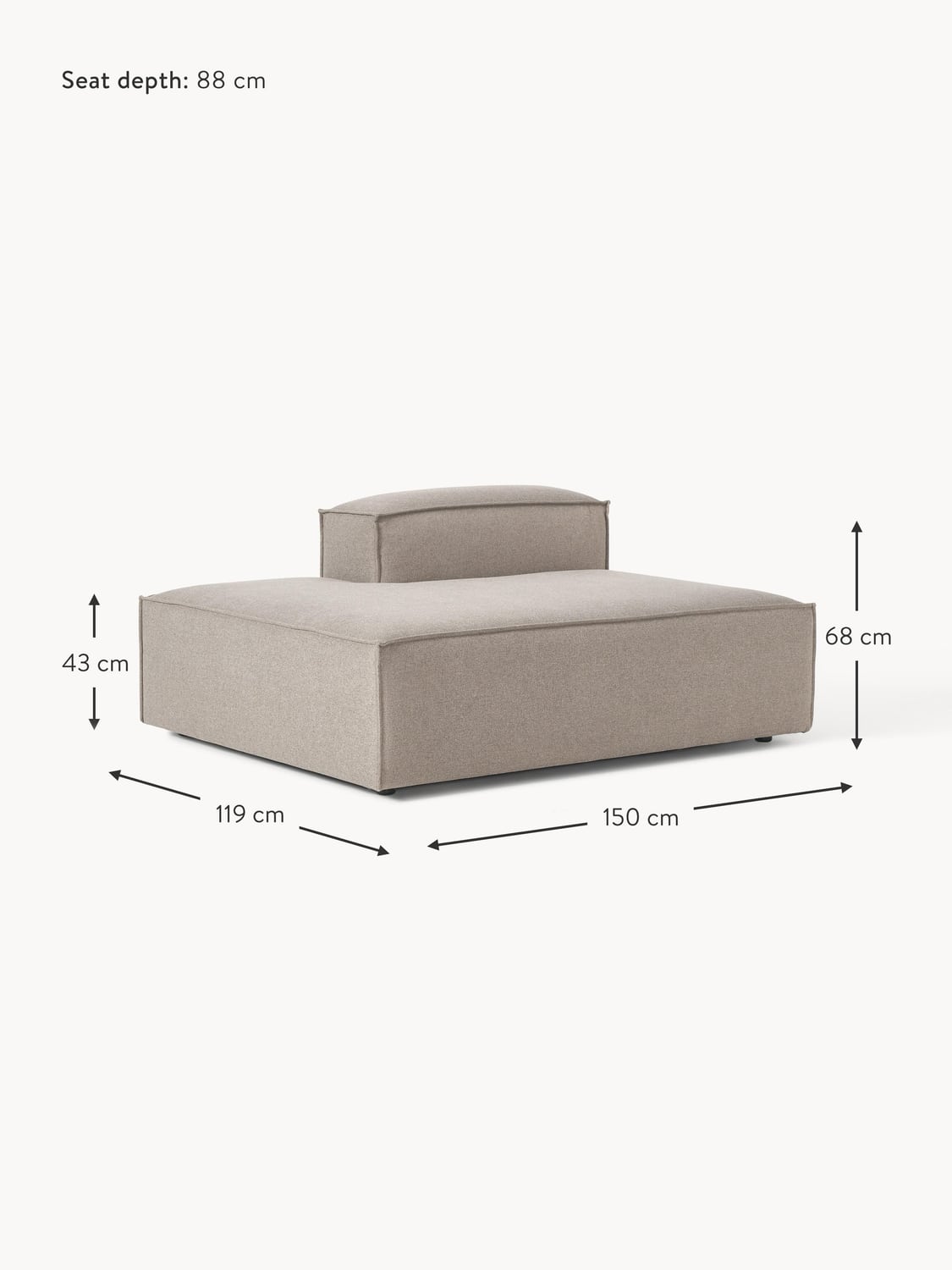Tavordo Chaise Module