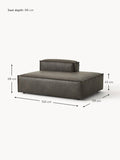Tavordo Leather Chaise Module