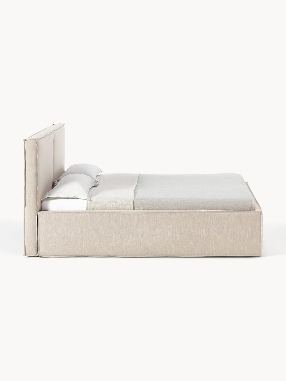 Figino Upholstered Bed with Storage Space