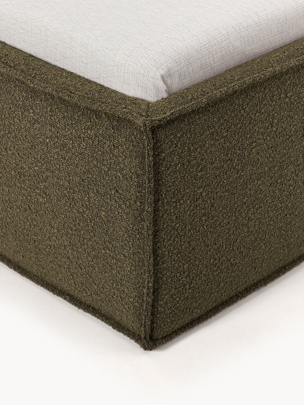 Figino Upholstered Bouclé Bed with Storage