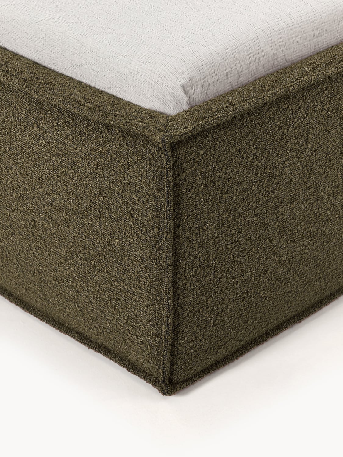 Figino Upholstered Bouclé Bed with Storage