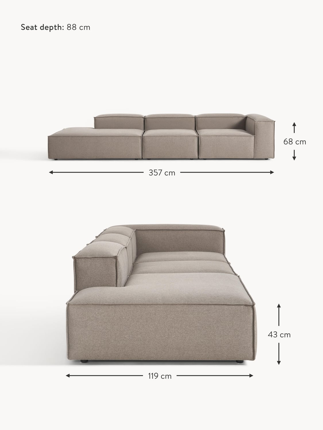 Tavordo XL Modular Ottoman