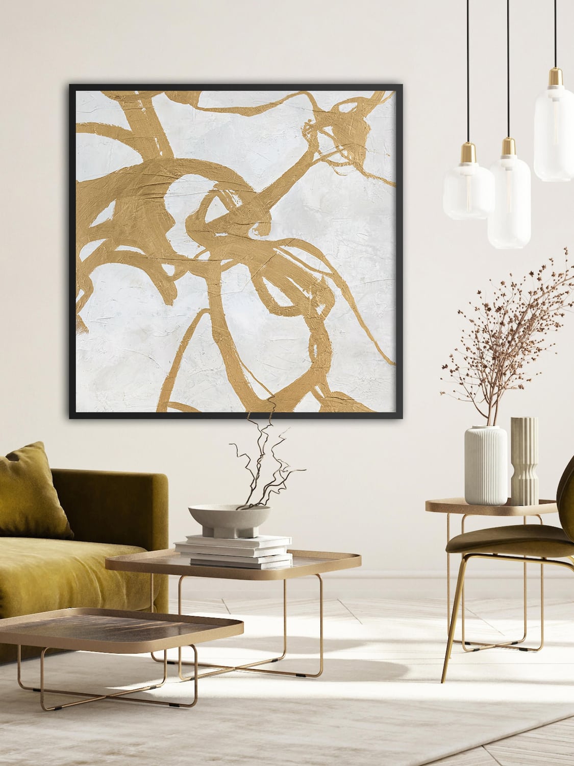 Binago Hand-Painted Canvas Art