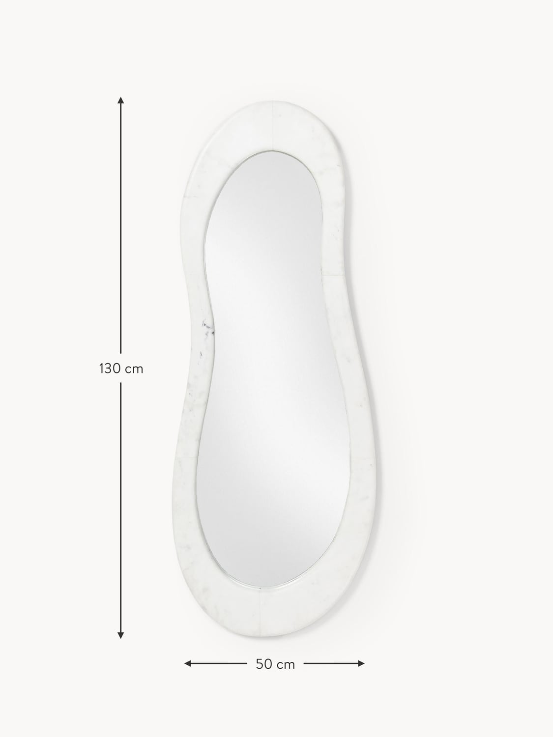 Mezzegra Wall Mirror with Marble Frame
