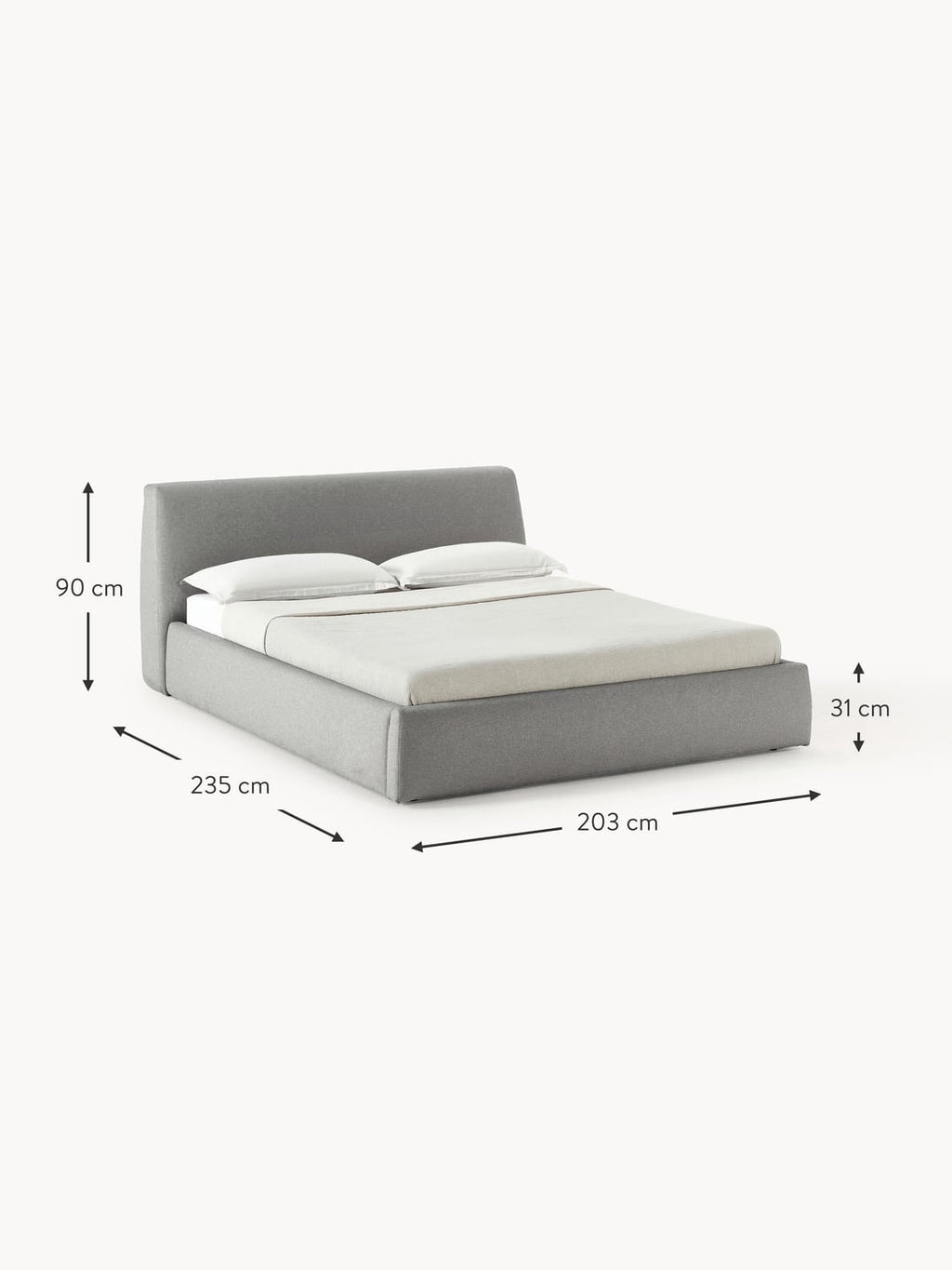 Rovello Upholstered Bed