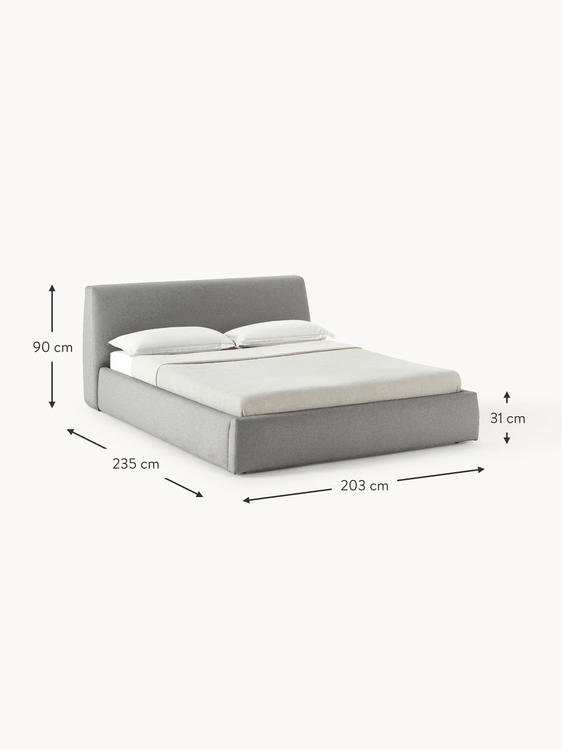 Rovello Upholstered Bed