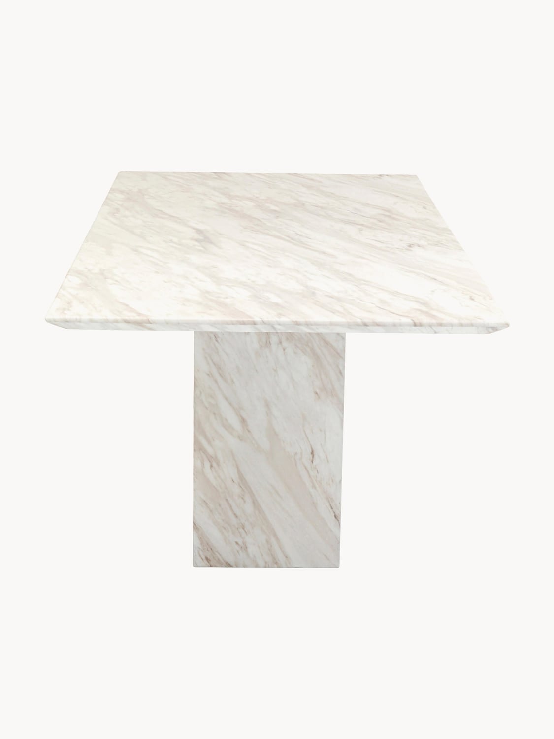 Valmora Dining Table Artistico with Marble Top, 160 x 90 cm
