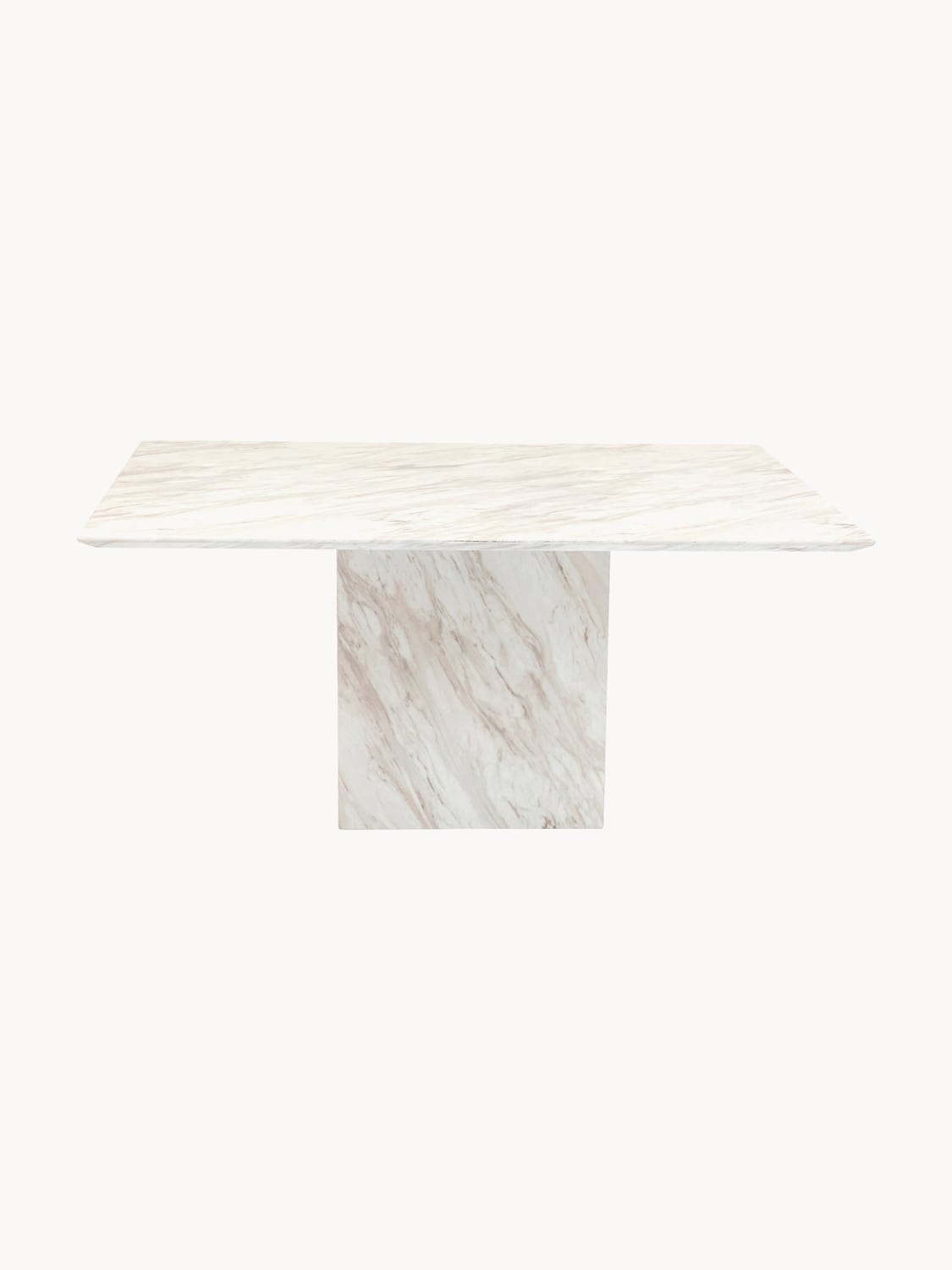 Valmora Dining Table Artistico with Marble Top, 160 x 90 cm