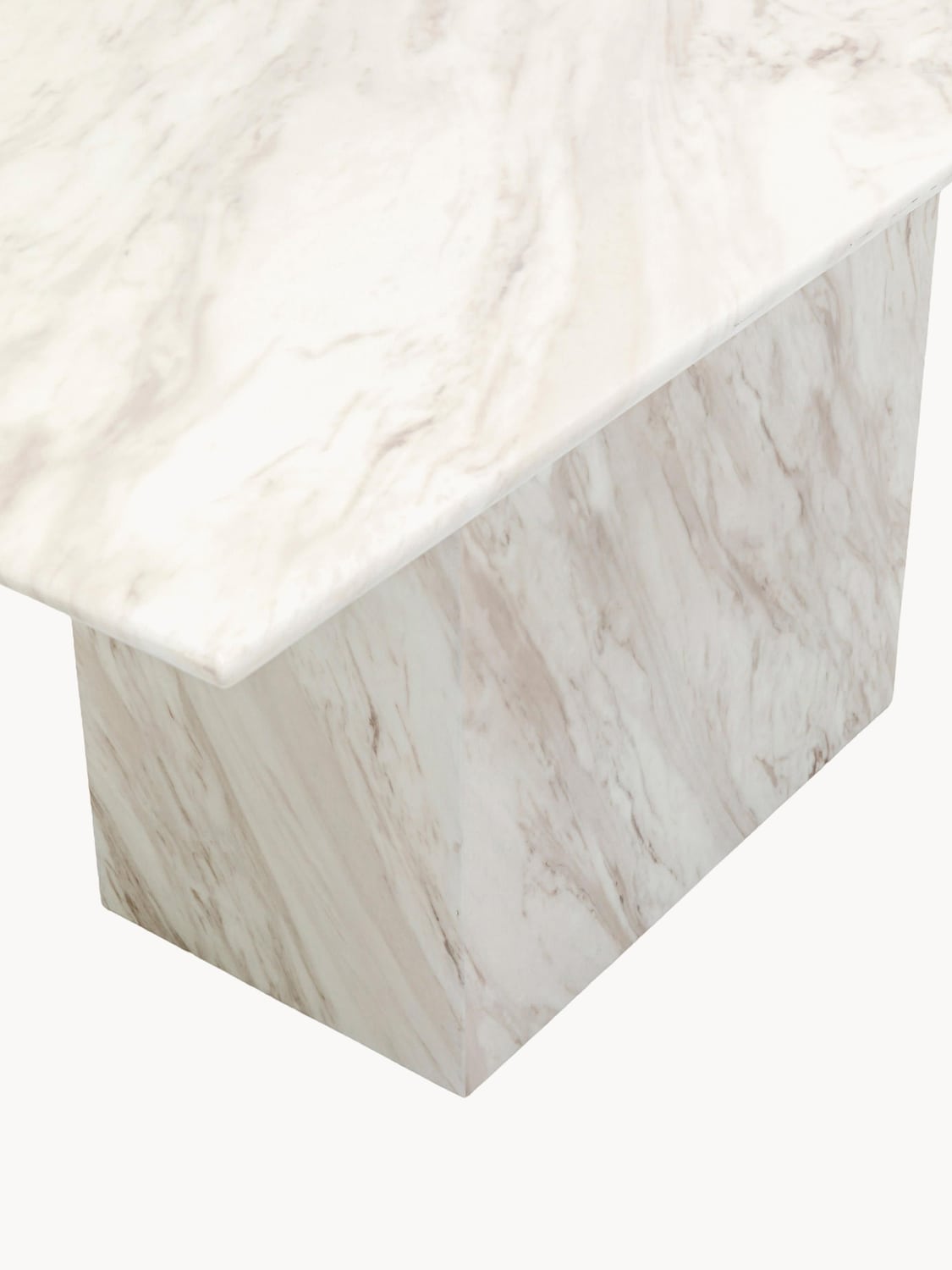 Valmora Dining Table Artistico with Marble Top, 160 x 90 cm