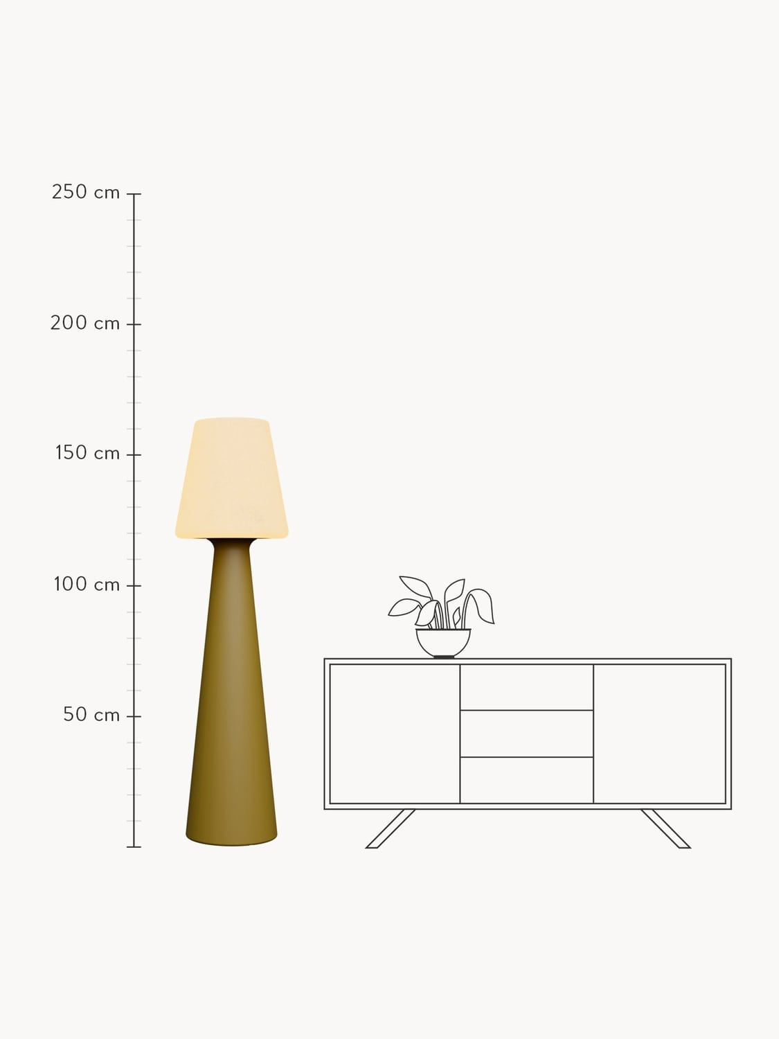 Ormea Large Dimmable LED Floor Lamp