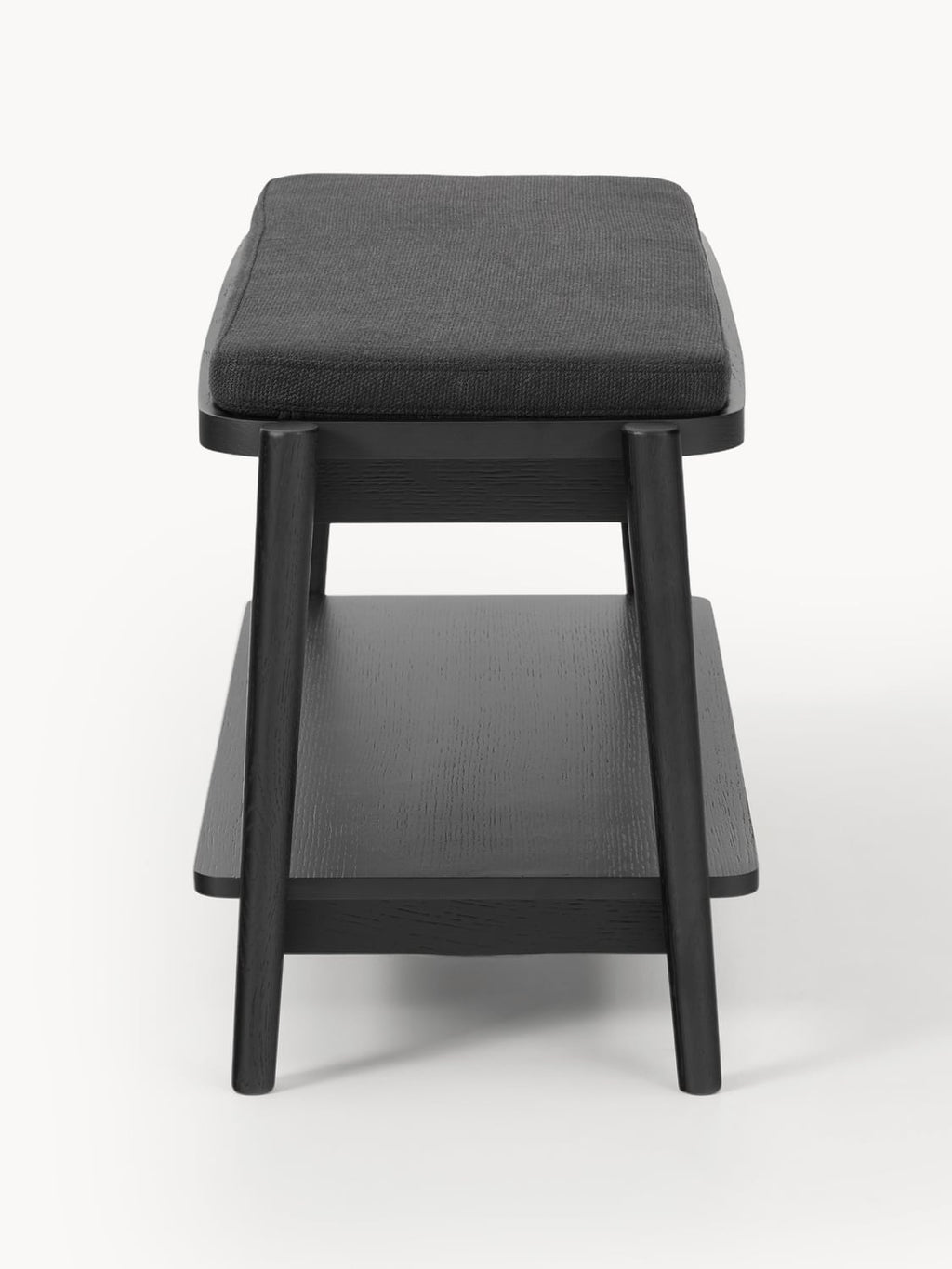 Varenna Upholstered Wooden Bench with Shoe Rack