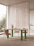 Grandate Organic Dining Table with Glass Top, 200 x 110 cm