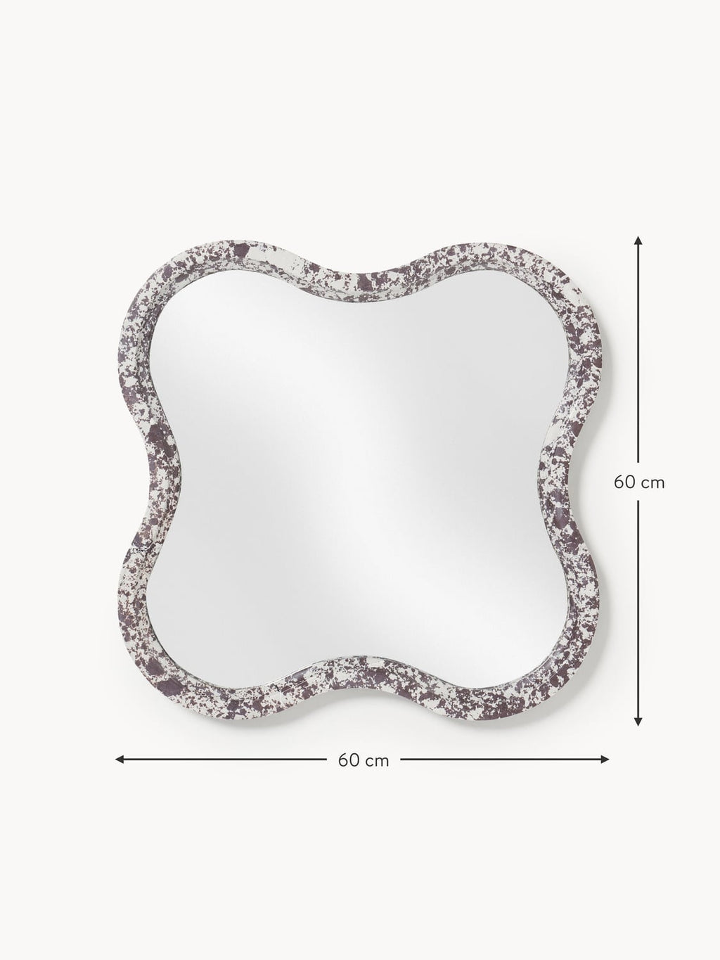 Zavattarello Wall Mirror with Engineered Marble Frame