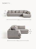 Onno Bouclé Corner Sofa (4-seater)