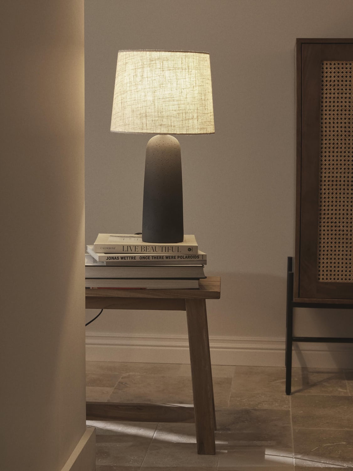 Rovello Large Table Lamp with Concrete Base
