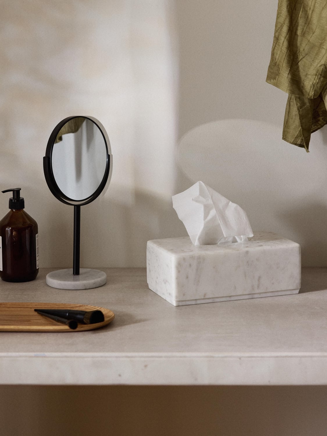 Quarona Marble Cosmetic Tissue Box