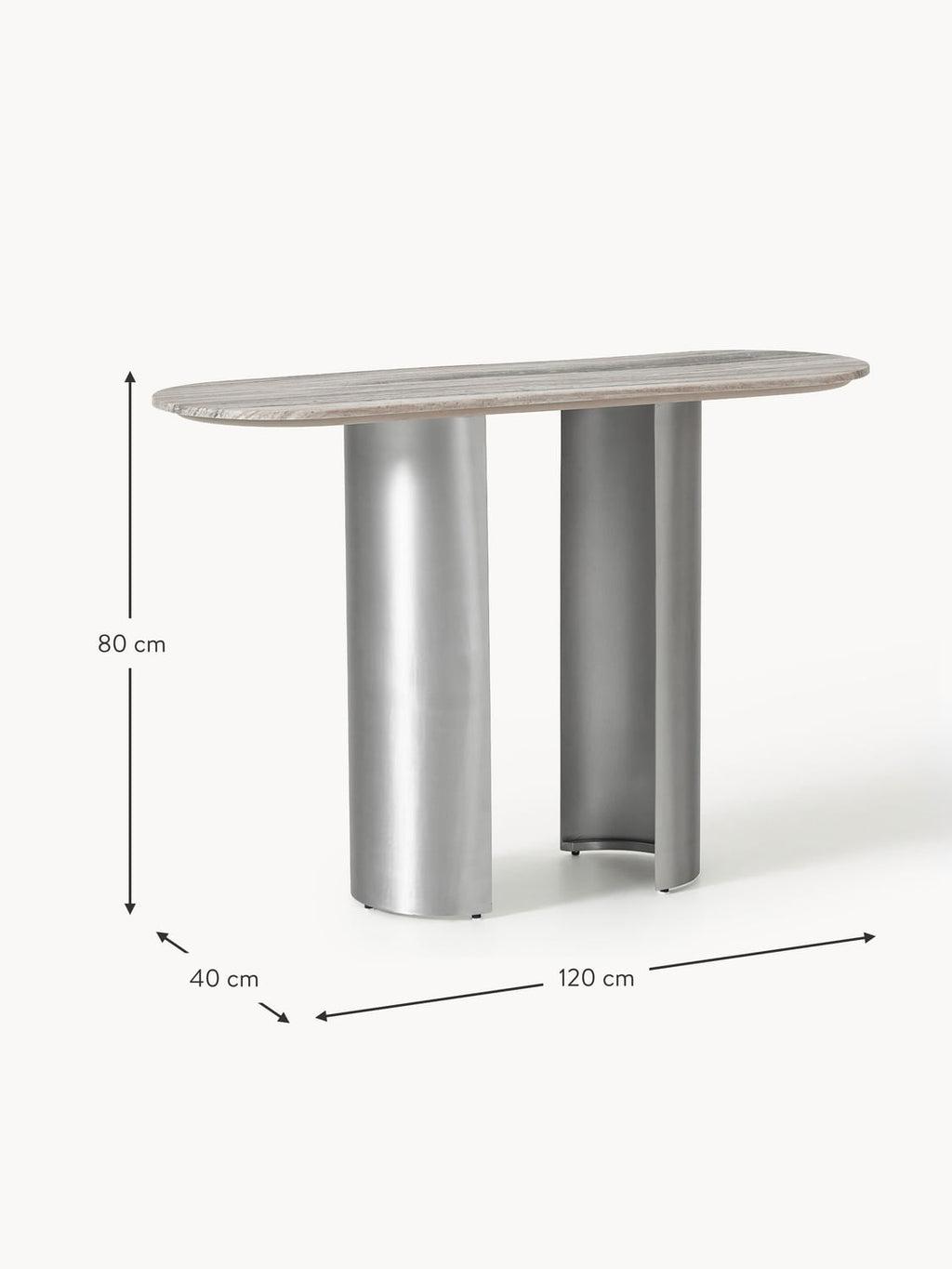 Varenna Console Table with Marble Top