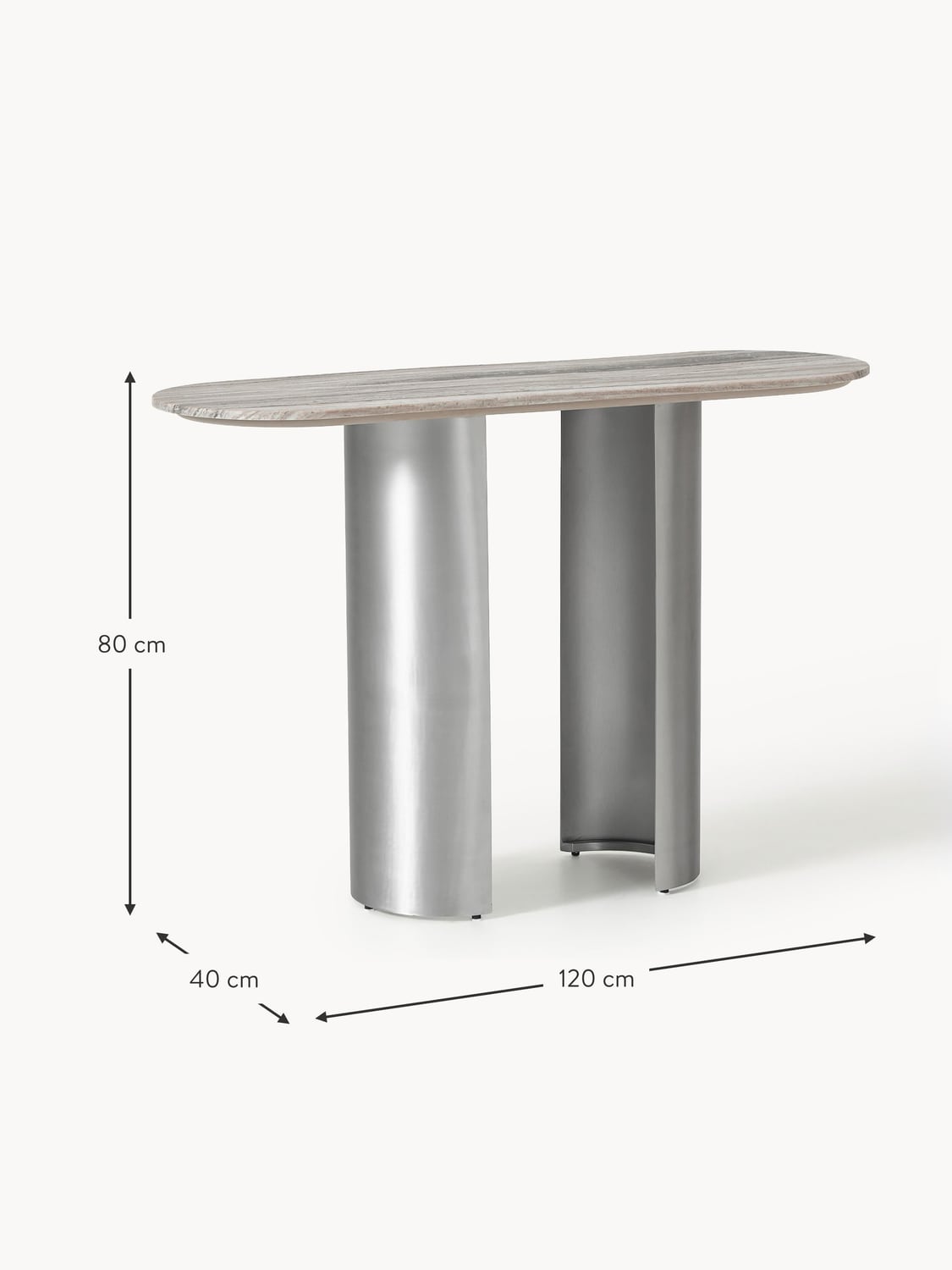 Varenna Console Table with Marble Top