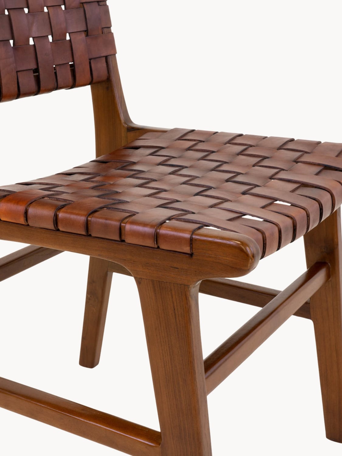 Domaso Teak Wood Dining Chairs (set of 2)