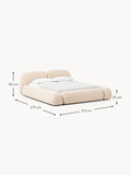 Bellara Upholstered Bouclé Bed