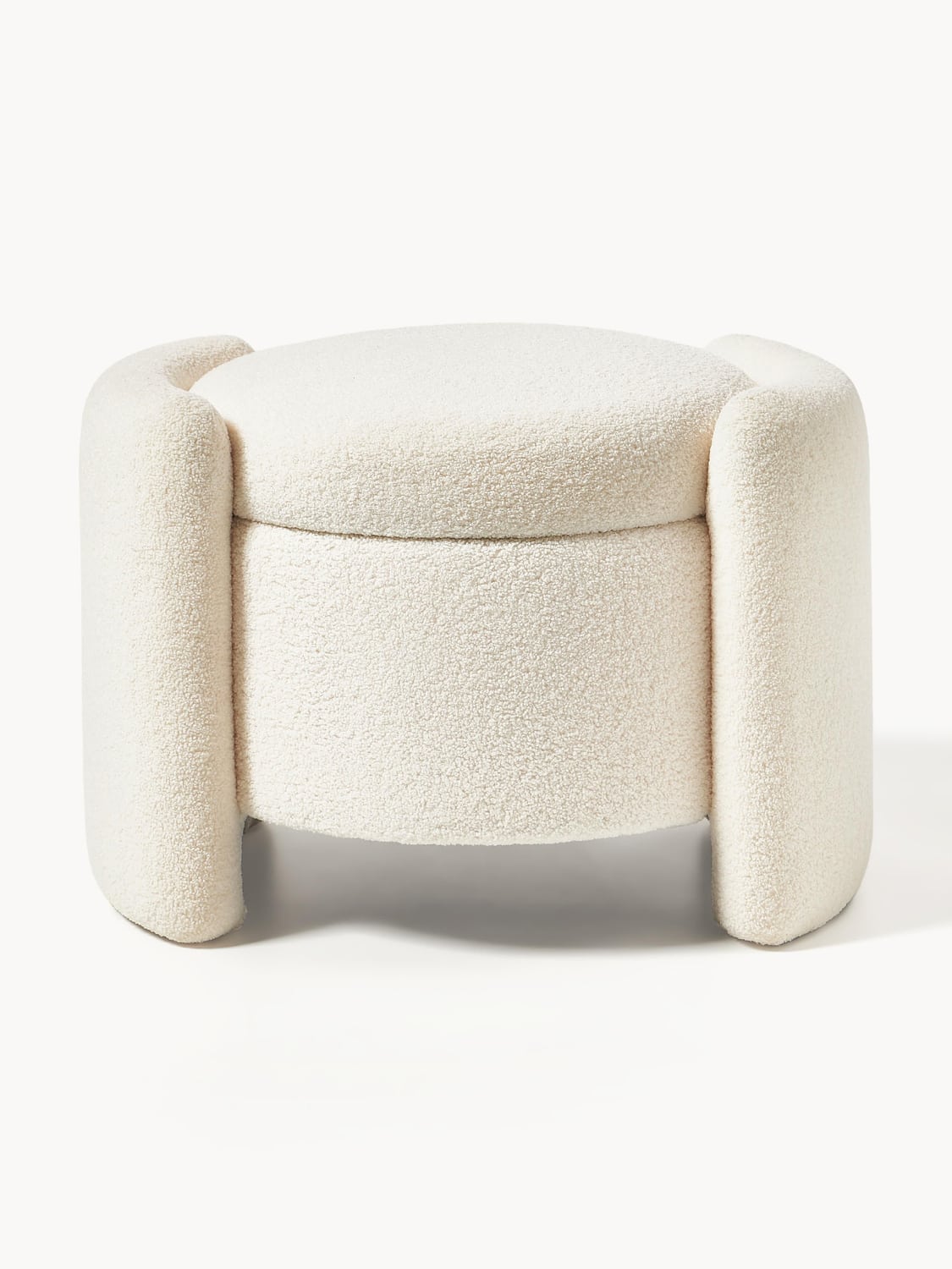 Nobiallo Teddy Upholstered Stool with Storage Space
