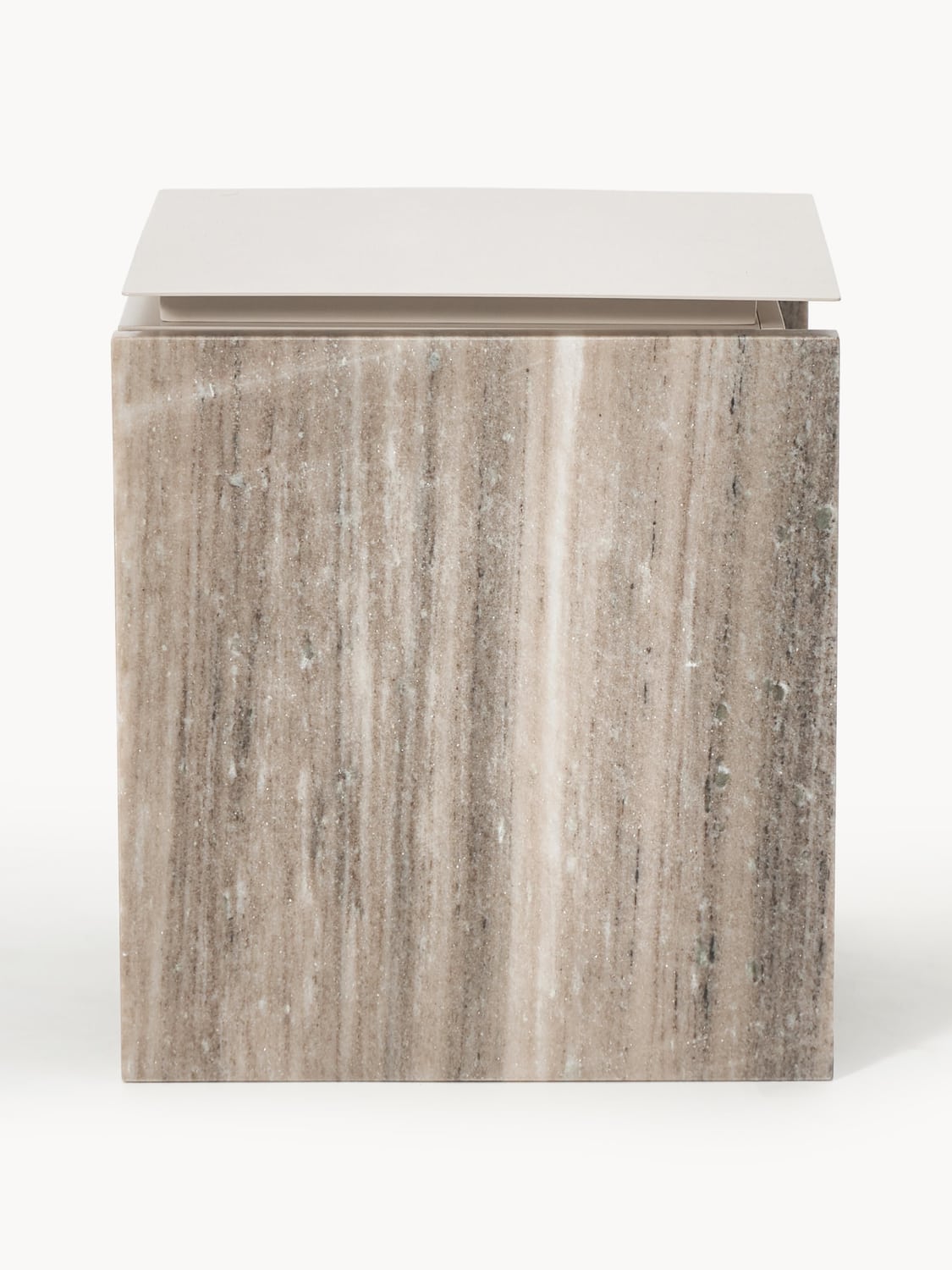 Carlazzo Marble and Metal Bedside Table