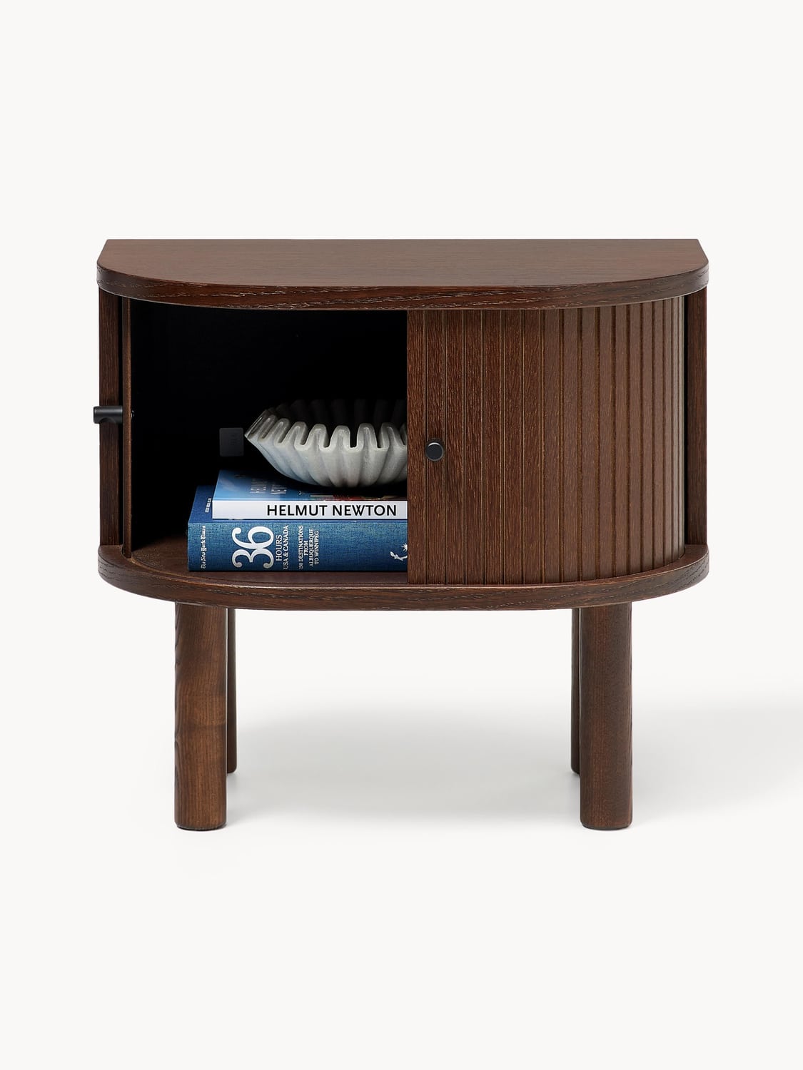 Zavattarello Bedside Table with Fluted Front