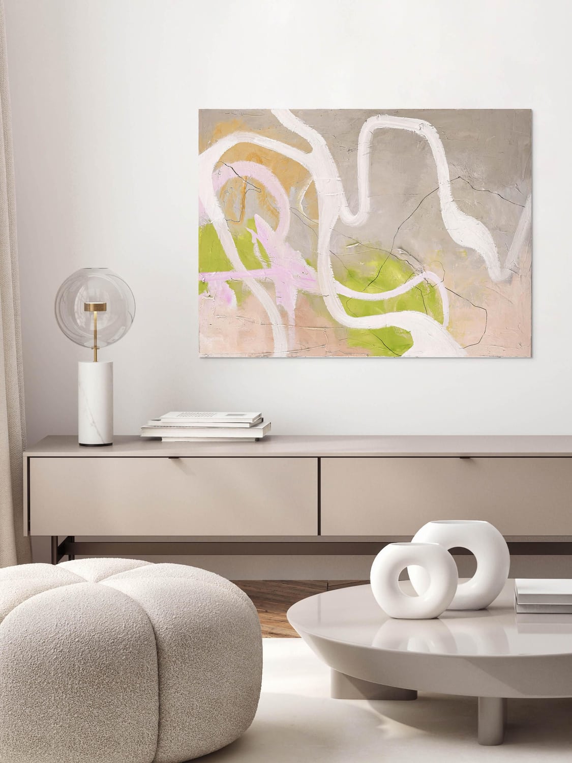 Ercole Hand-painted Canvas Picture Light