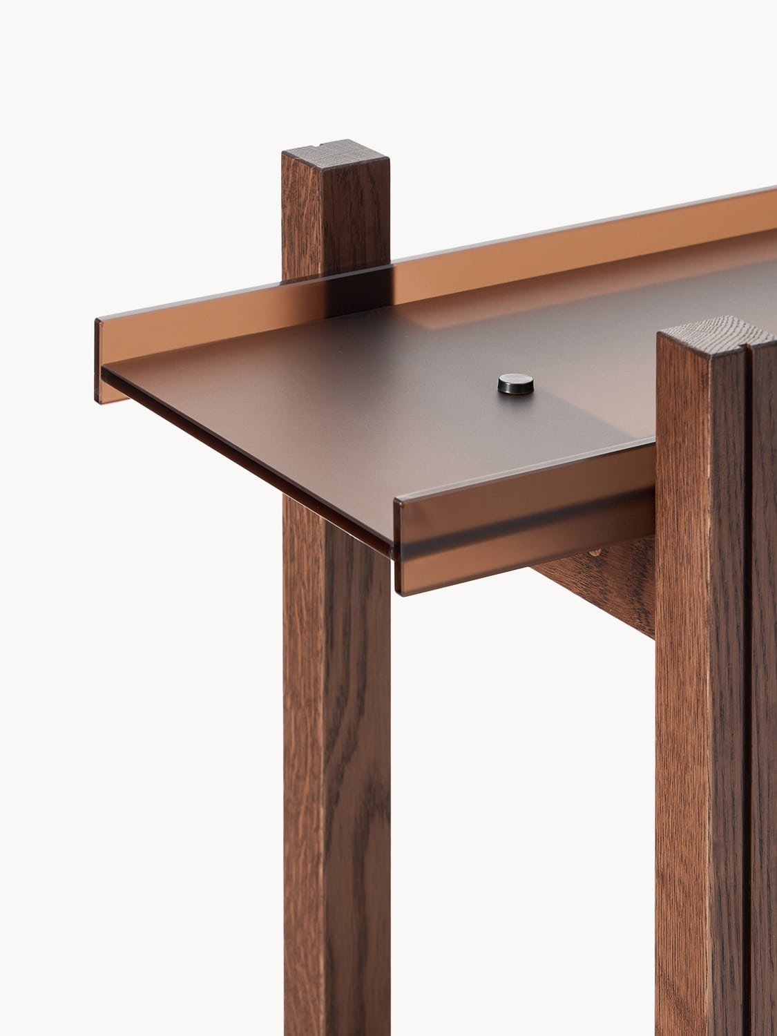 Bellagio Oak Shelving Unit with Glass Shelves