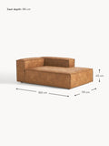 Tavordo Leather Corner Chaise Module