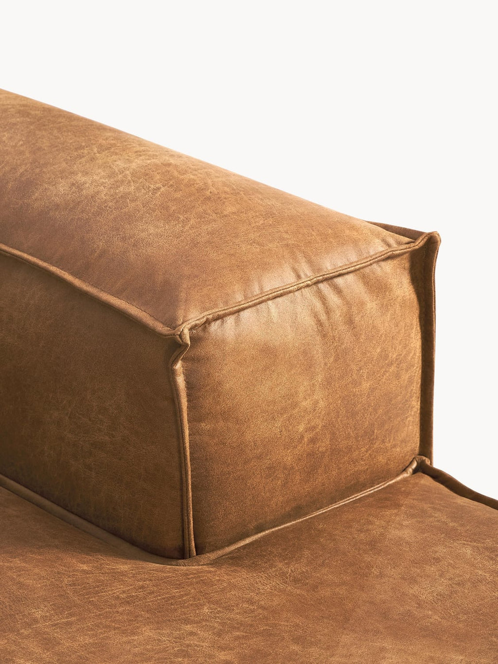 Tavordo Leather Corner Chaise Module