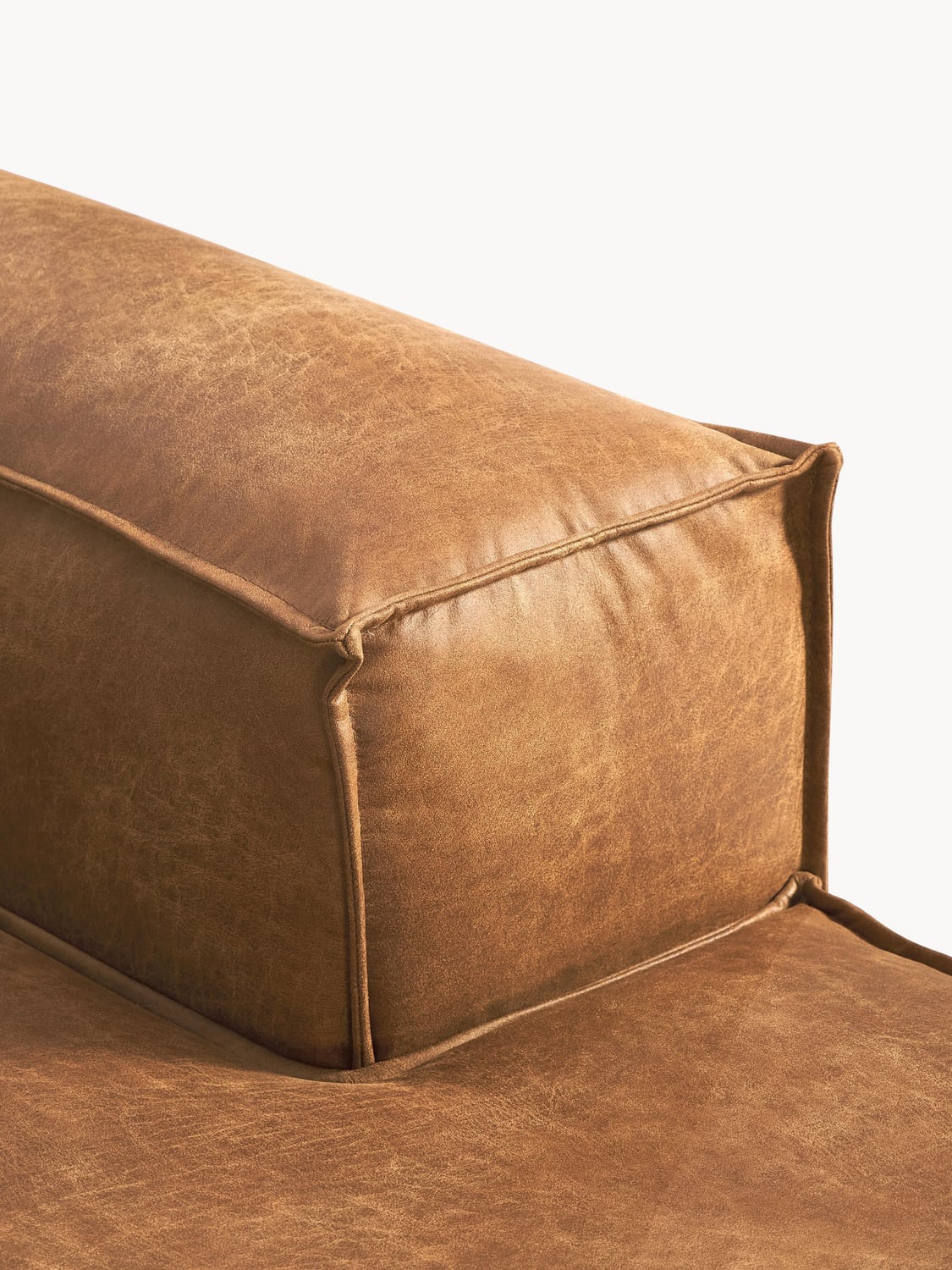 Tavordo Leather Corner Chaise Module