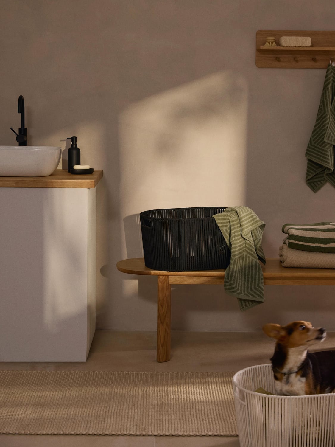 Valbrona Handwoven Rope Laundry Basket
