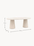 Dosso Oval Dinning Table, 200 x 90 cm