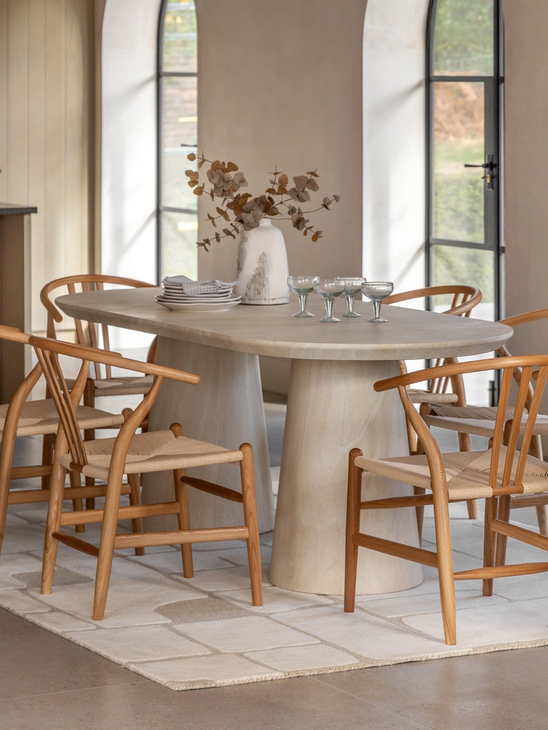 Dosso Oval Dinning Table, 200 x 90 cm