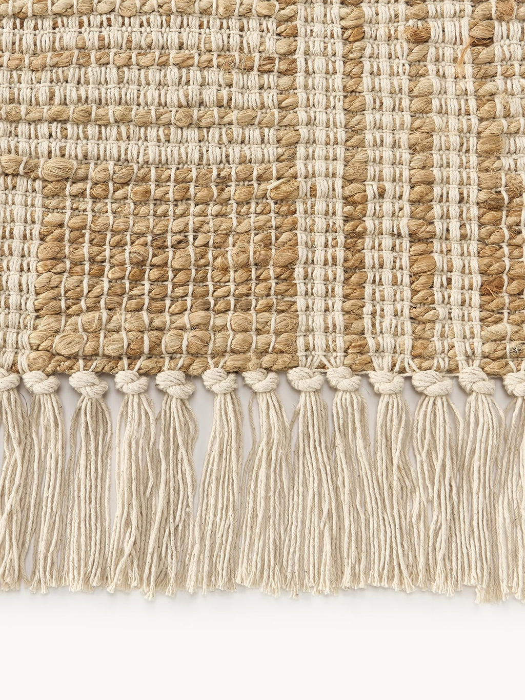Ercole Handwoven Jute Rug with Fringes