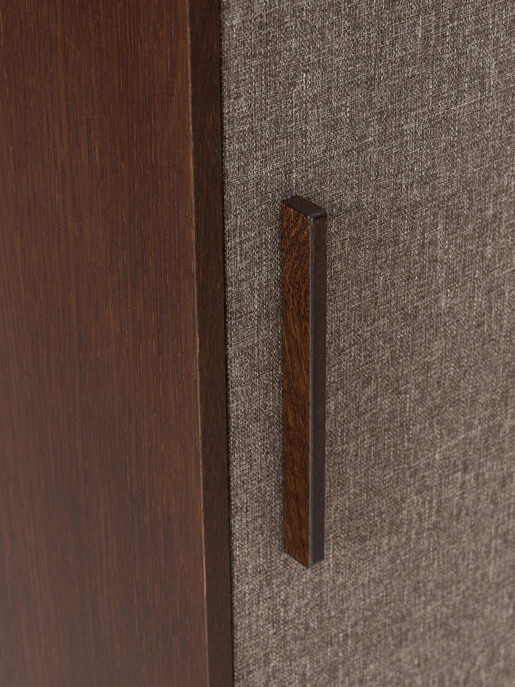 Almenno Wooden Highboard with Upholstered Front