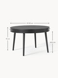 Zavattarello Round Dining Table with Storage Space — available in several sizes