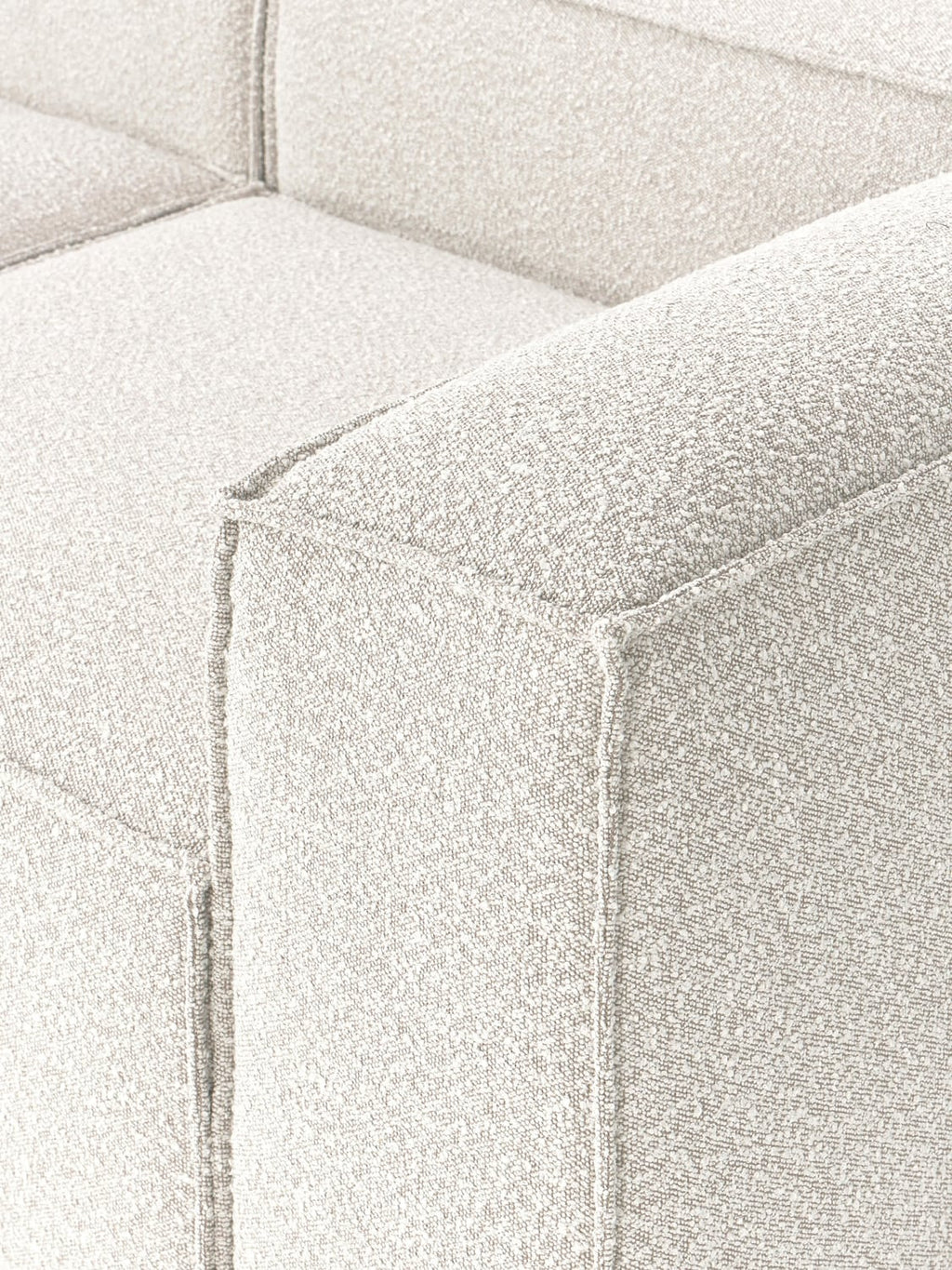 Tavordo Bouclé Modular Sofa (4-seater) with Ottoman (left/right)