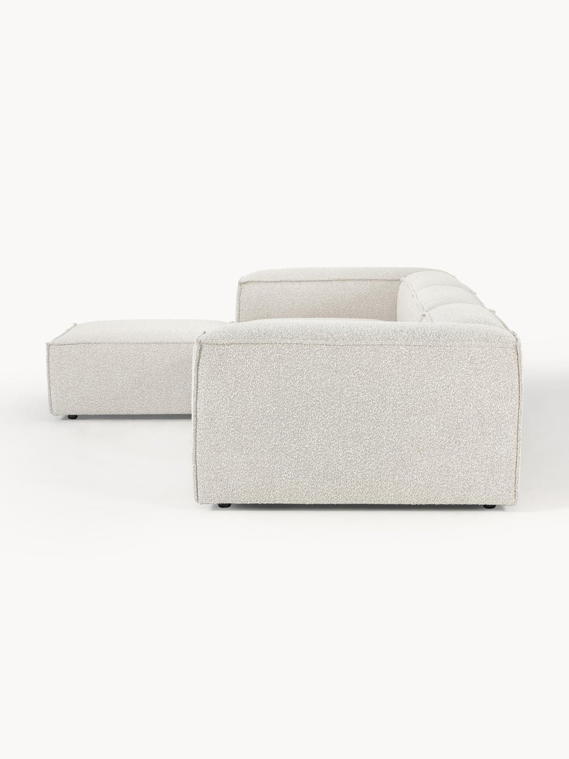 Tavordo Bouclé Modular Sofa (4-seater) with Ottoman (left/right)