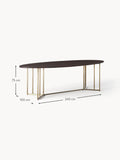 Bulgarograsso Oval Mango Wood Dining Table — available in several sizes