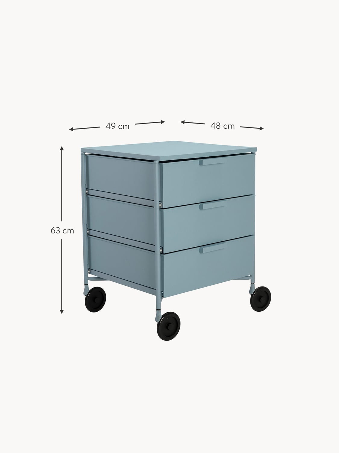 Ercole Roll Container with 3 Drawers