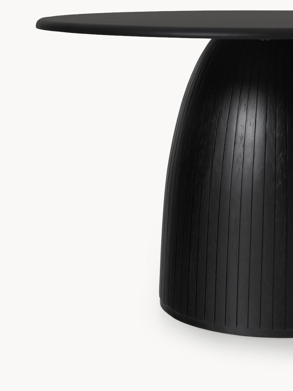 Veniano Round Dining Table with Groove Structure — available in several sizes