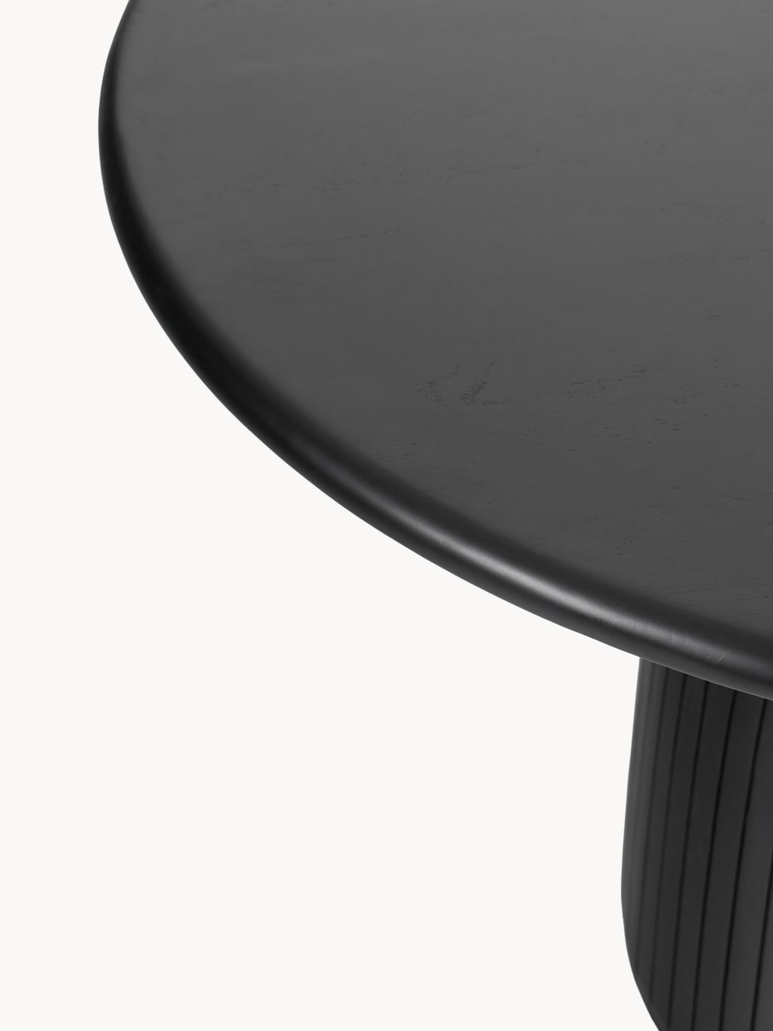 Veniano Round Dining Table with Groove Structure — available in several sizes