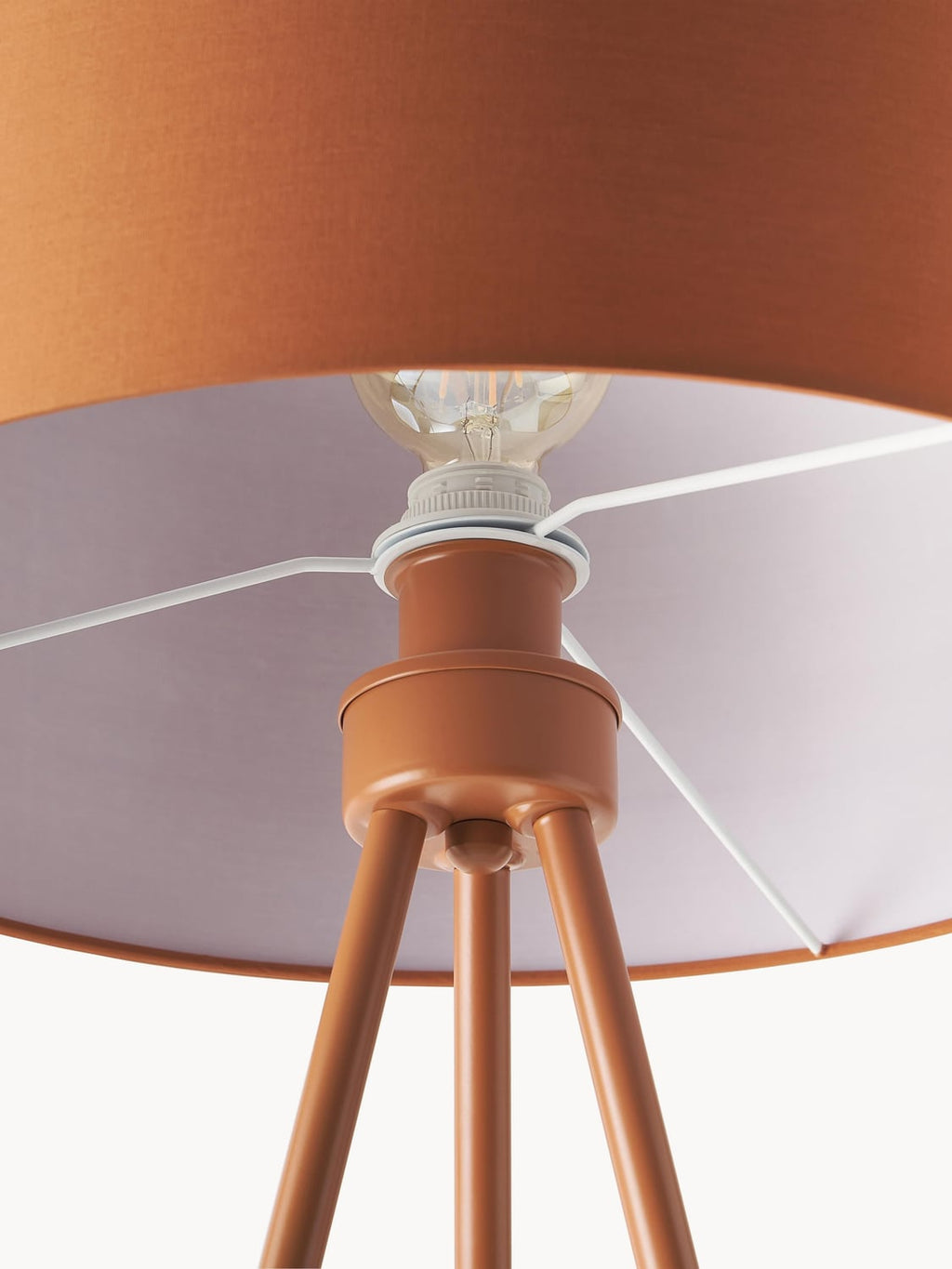 Arosio Tripod Floor Lamp with Fabric Lampshade